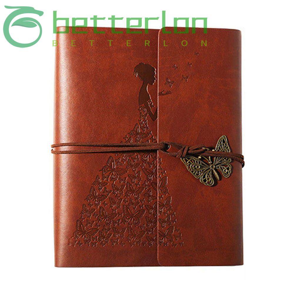 LONTIME Holiday DIY Albums Vintage Notebook Photo Album Travel Scrapbook Leather Handbook Diary Journal