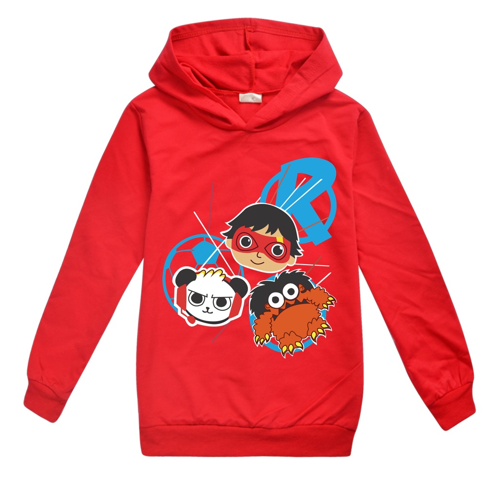 Boys Ryan Toys Review Hoodie Sweatshirt Jumpers Girls T-shirt Tops Tshirts Lot 