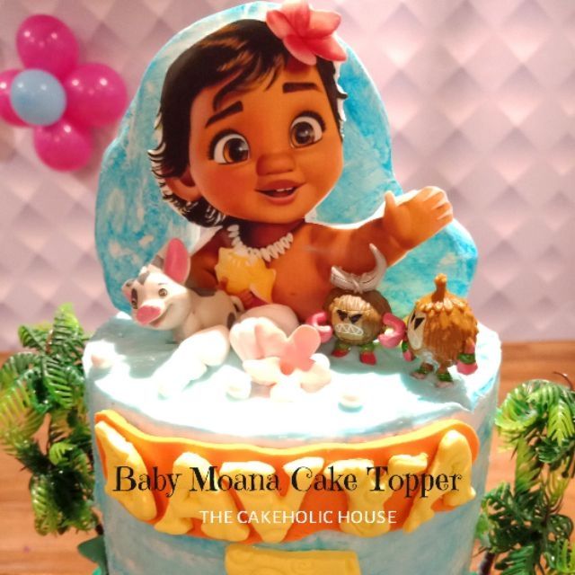 Baby Moana Edible Image Topper Shopee Malaysia