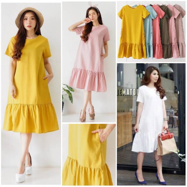 midi dress shopee