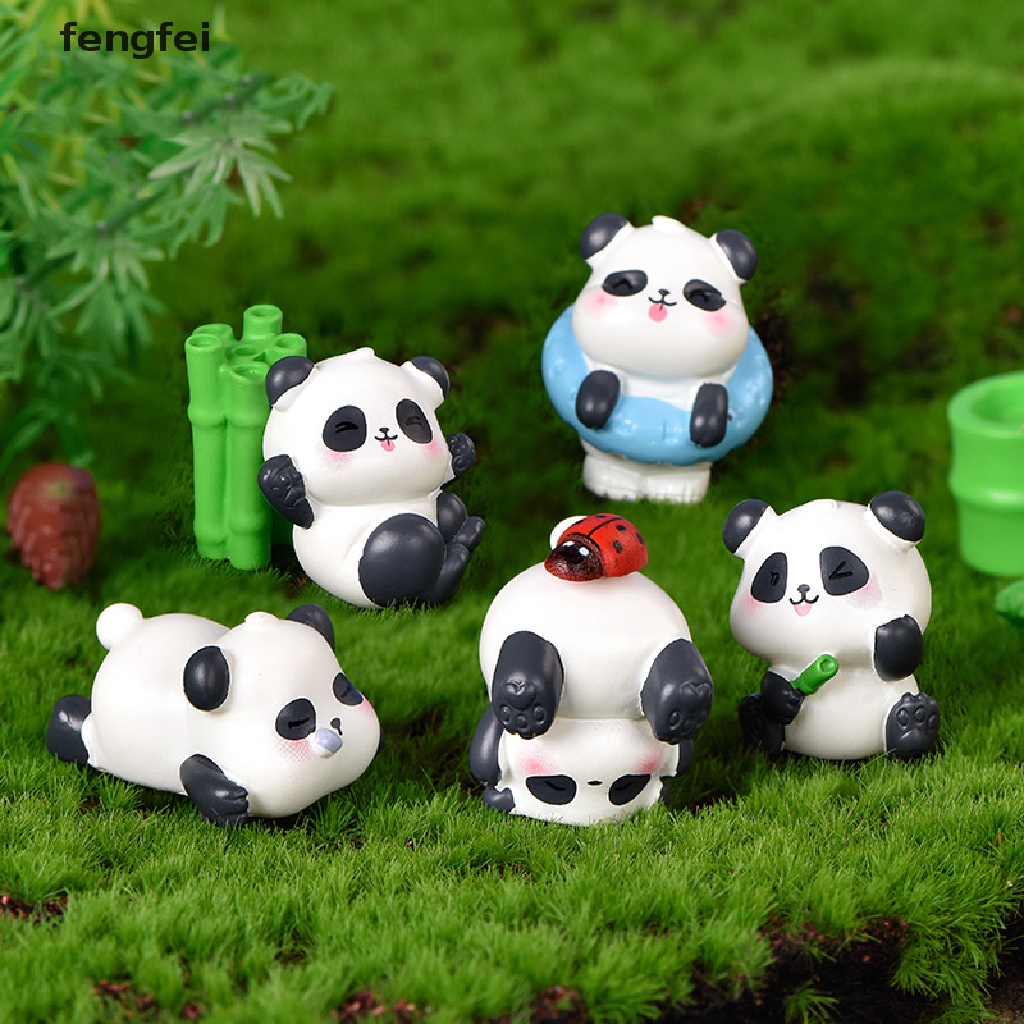 hotsale) Cute Mini Panda Animal Figurines Dollhouse Toys Miniatures Micro  Garden Ornament {bigsale} | Shopee Malaysia