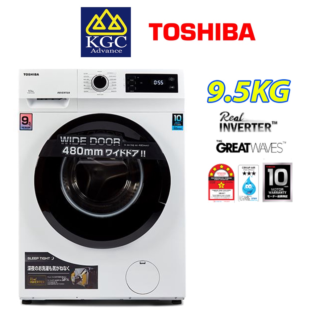 [Free Installation] Toshiba Front Load Real Inverter Washing Machine (9