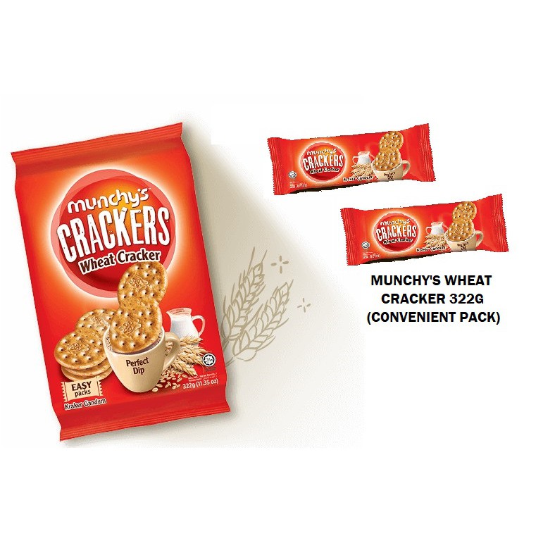 Munchy's Wheat Cracker 322g (Convenient Pack) Shopee Malaysia