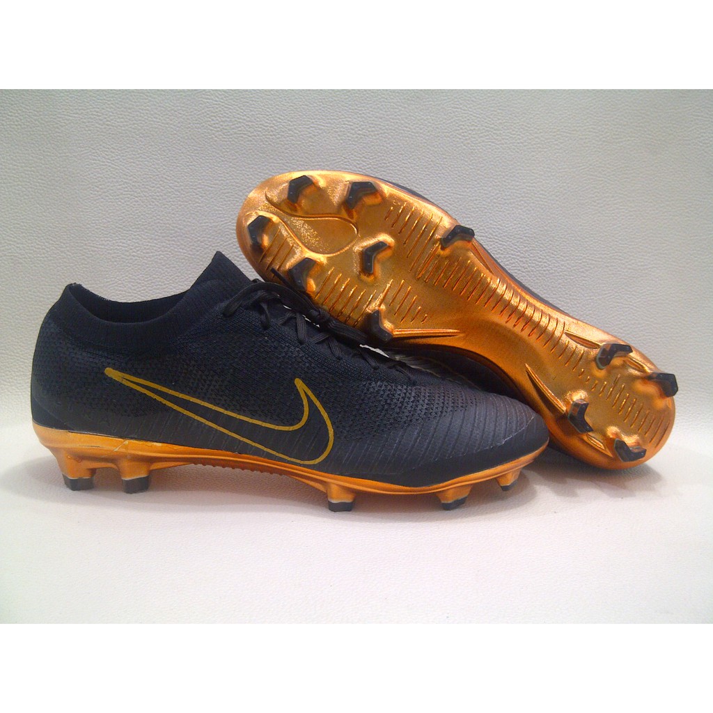 mercurial flyknit ultra black and gold