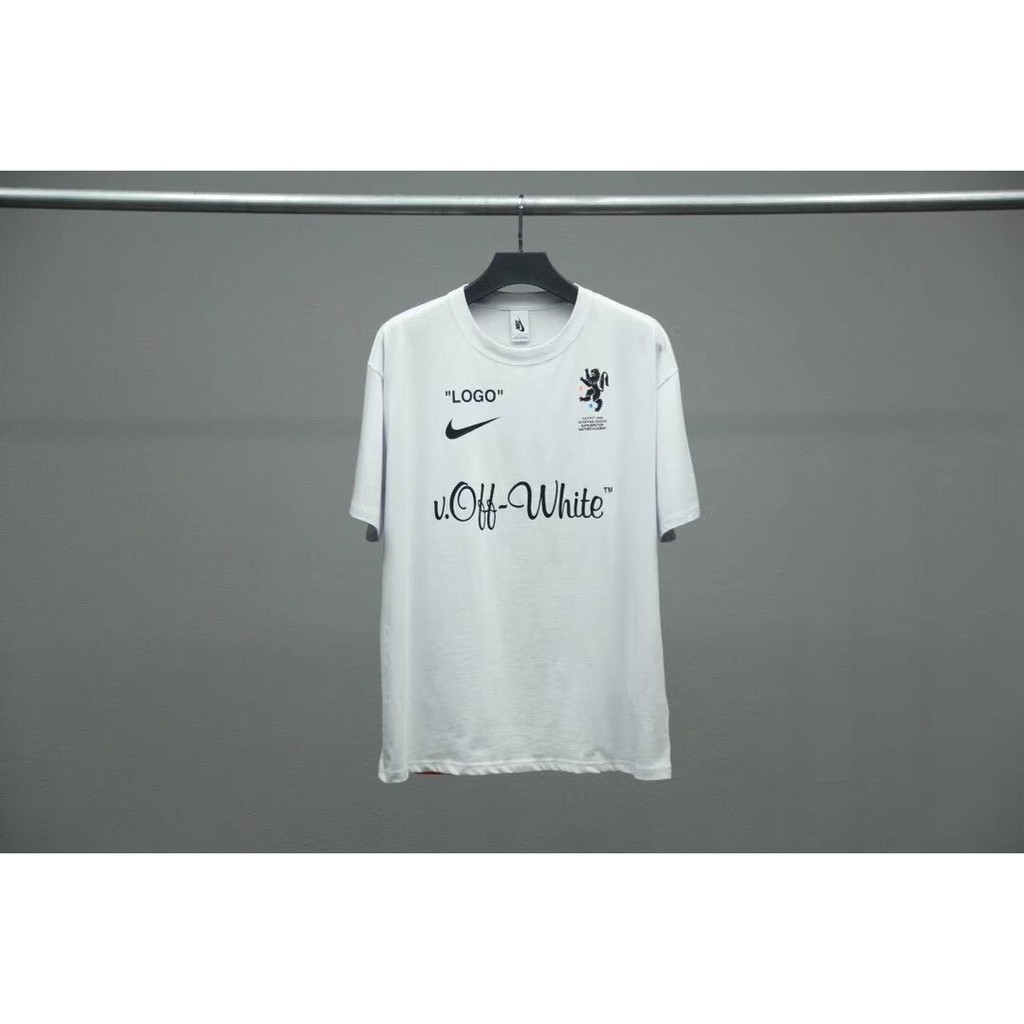 off white football tee