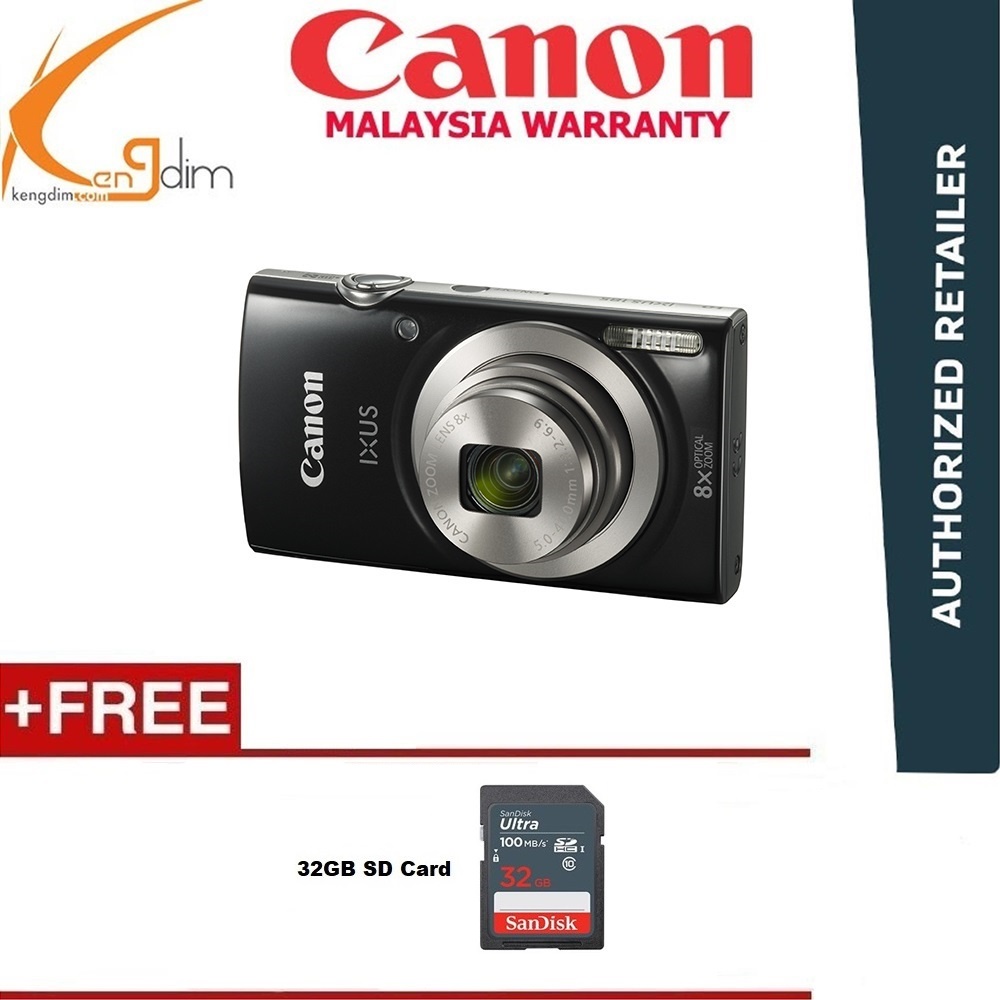 (PREORDER) Canon Digital IXUS 185 Compact Camera (CANON MALAYSIA 1