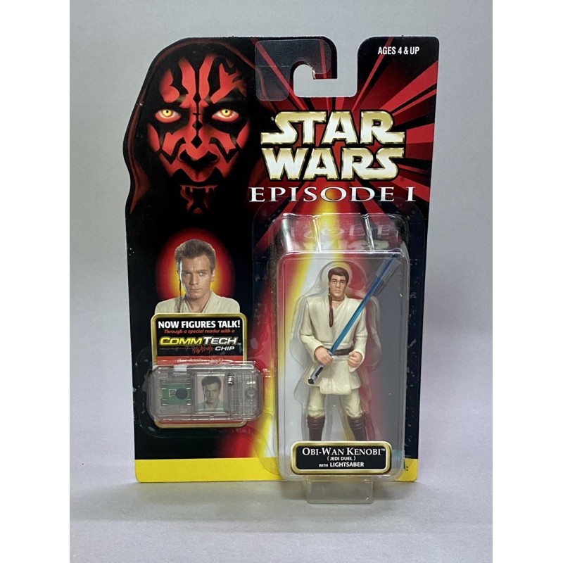 Obi-Wan Kenobi Jedi Duel Action Figure for sale online Hasbro Star Wars Episode 1