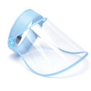 Romacci Kids Protective Face Shield Hat Anti Dust Anti Pollution Hat Child Anti-Spitting Splash Hat Anti-Saliva Hat Non-removable Protective Facial Windproof Anti-Fog Hat Boys Girls Cotton Sun Hat