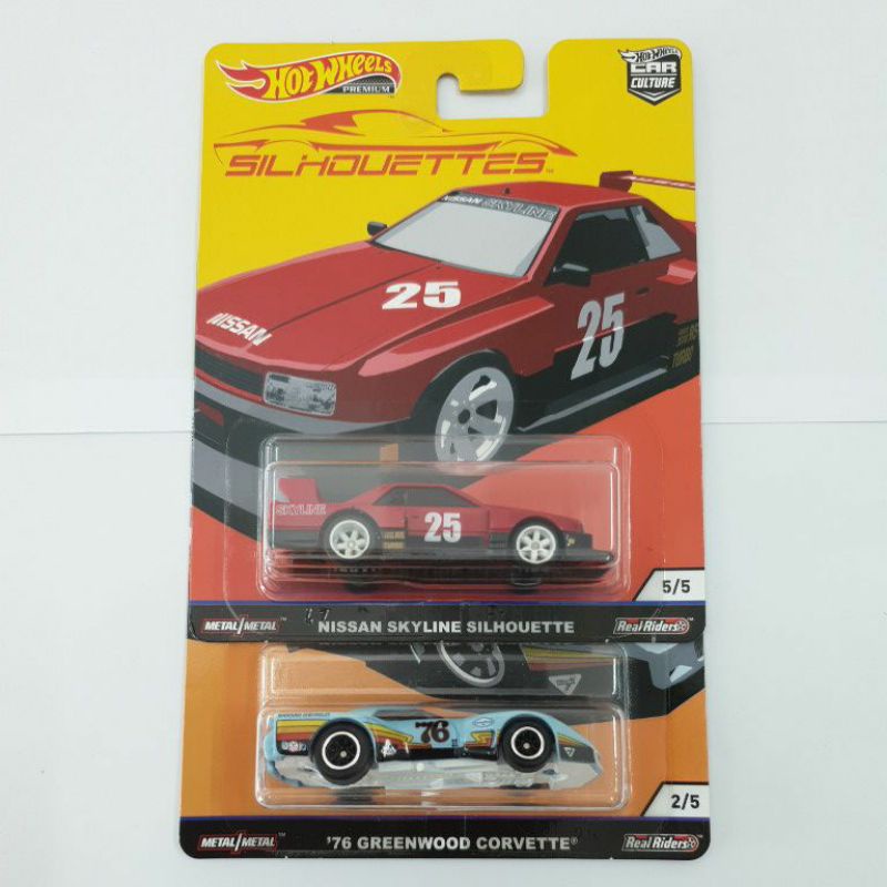 Hotwheels Silhouettes Nissan Skyline Chevy Monza Greenwood Corvette 