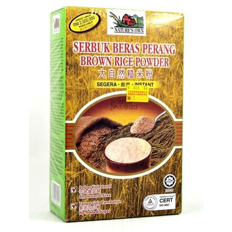 Delicious Natural Brown Rice Powder Nature's Own Shopee Malaysia