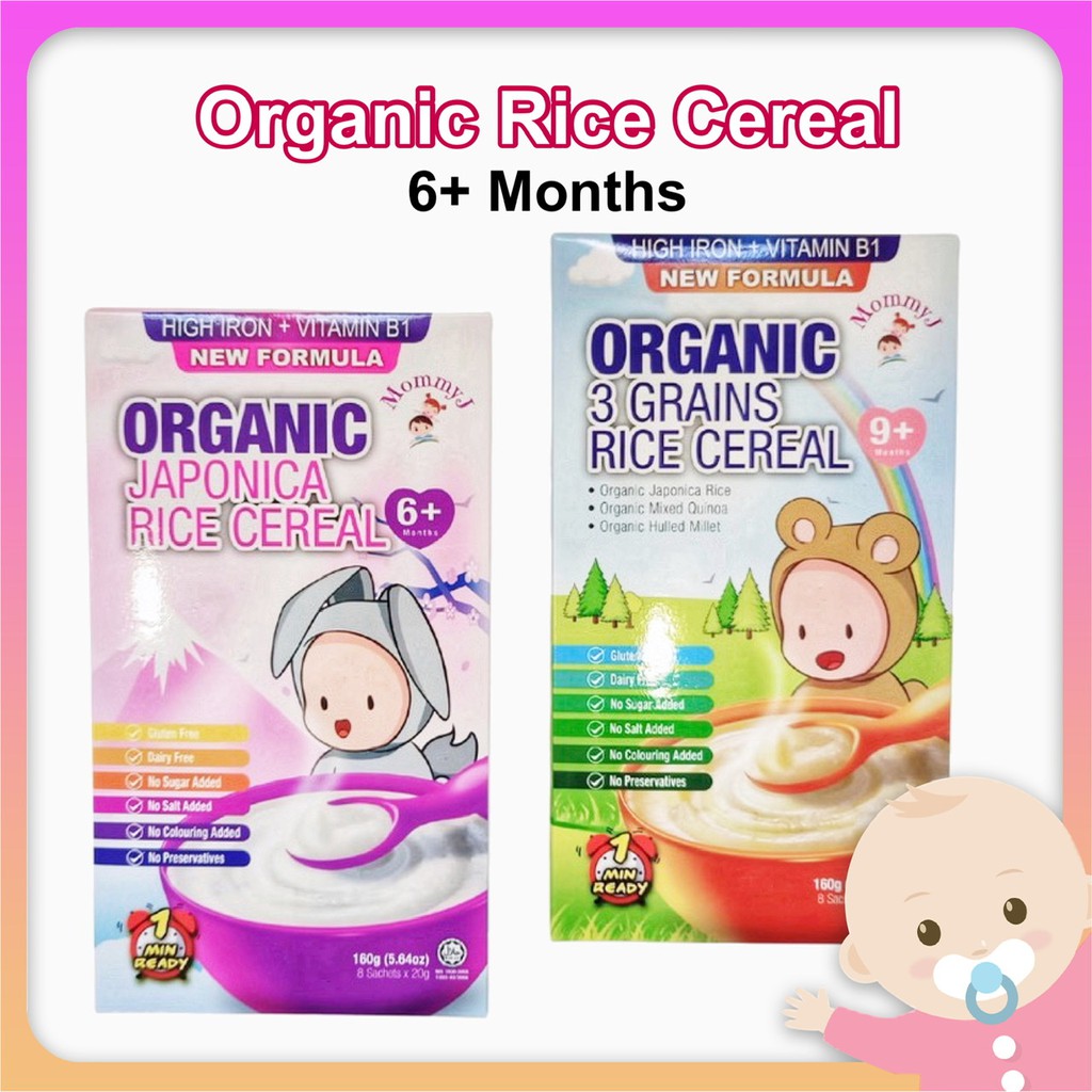 [Baby Food] MommyJ Mommy J Organic Baby Rice Cereal (New Formula with