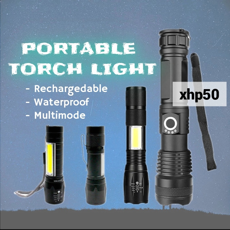 Strong Zoom Tactical Led Flashlight Adjustable 3*Cree Xml T6 10000 Lumen 1865 OX 