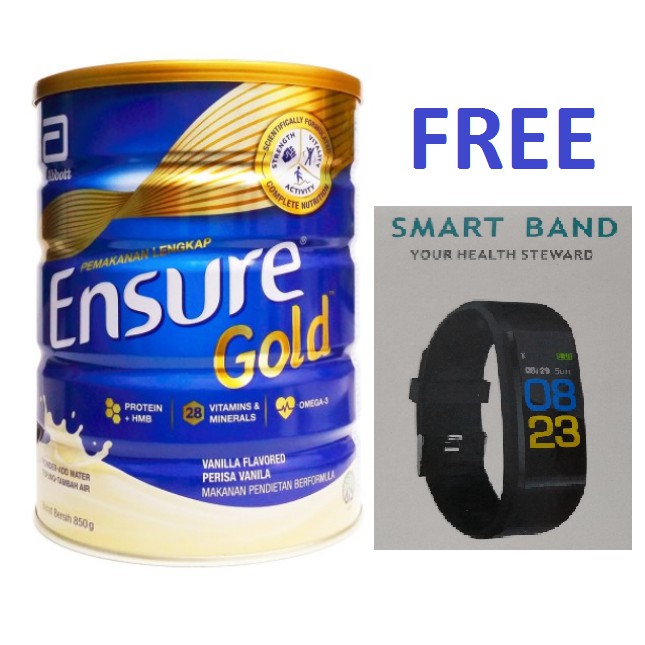 Ensure Gold Vanilla / Wheat / Green Tea 850g with Free ...