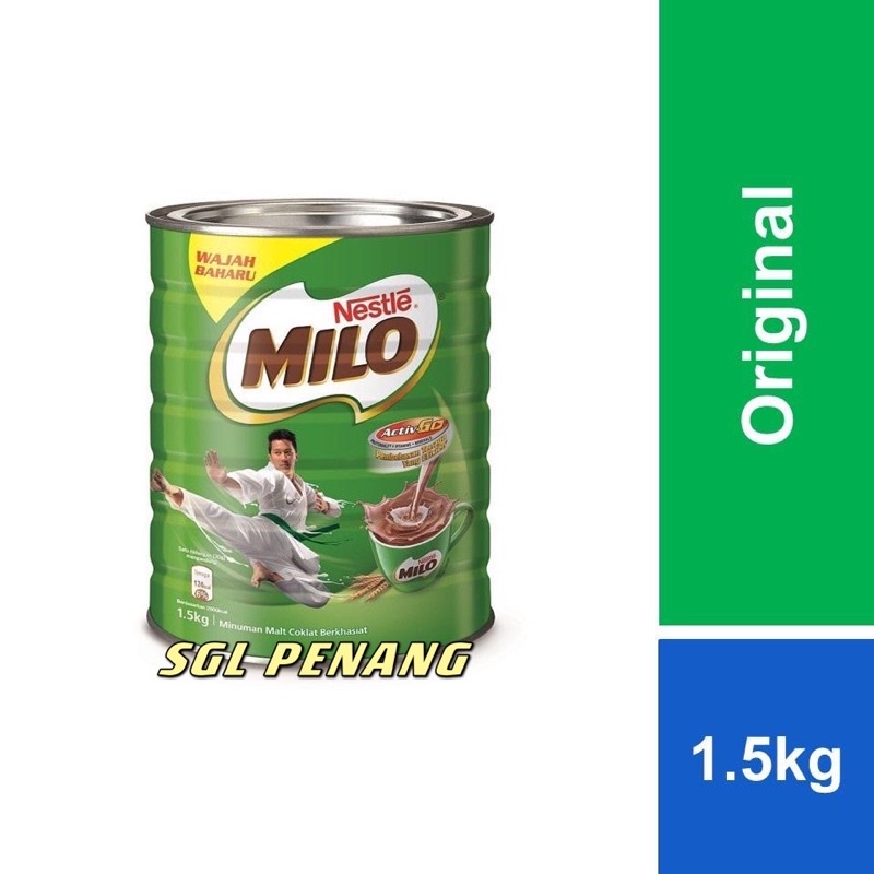 NESTLE MILO ACTIV-GO CHOCOLATE MALT POWDER Tin 1.5kg