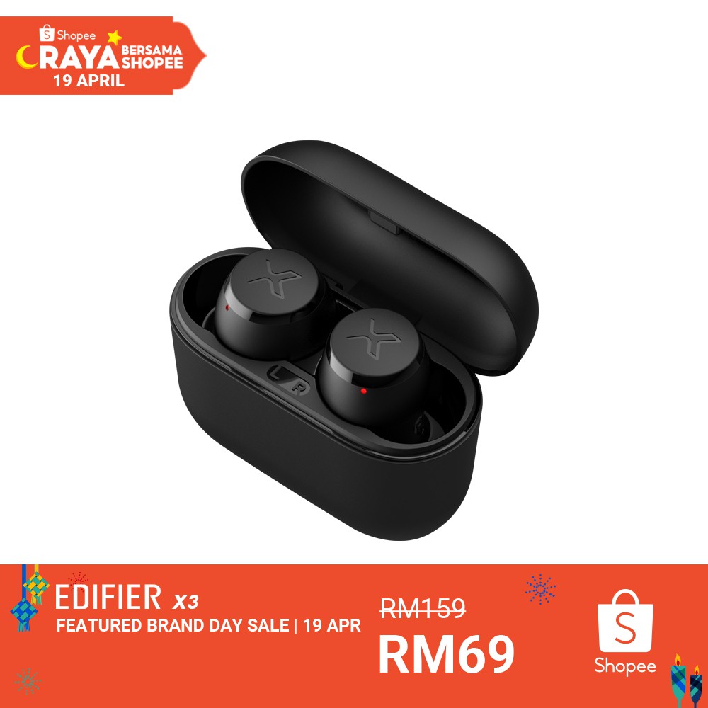 edifier x3 true wireless stereo earbuds