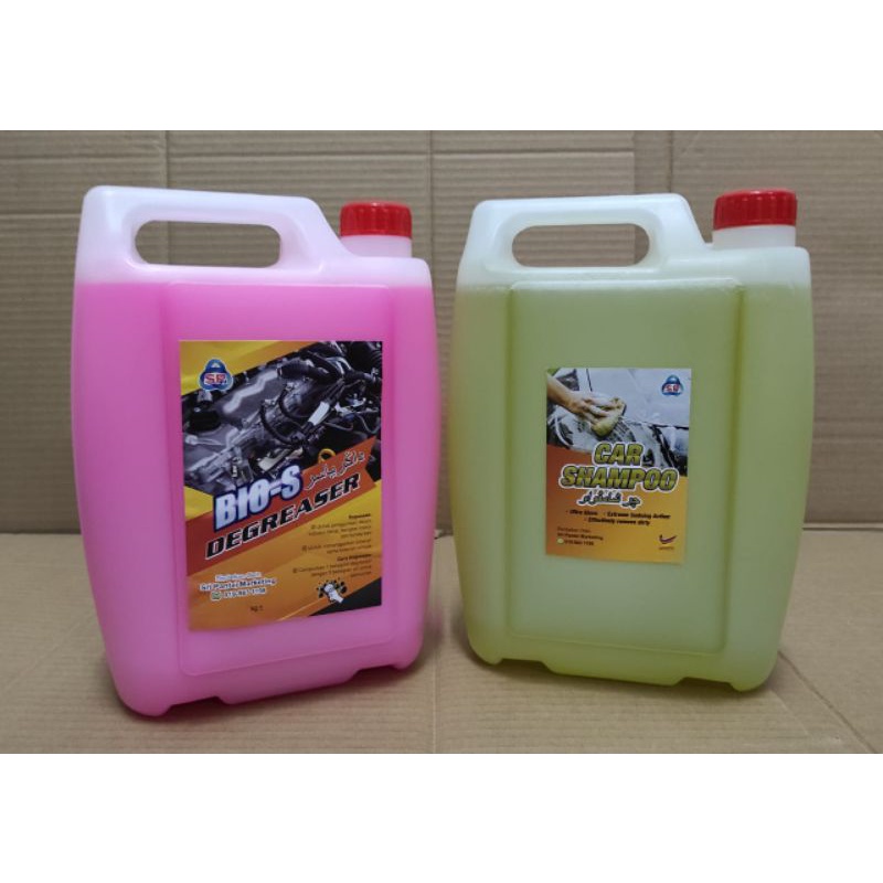 Engine Degreaser Alkaline Base Pink Pekat Kuat 4.5 Liter & Car Shampoo