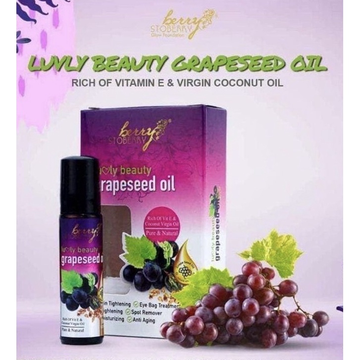 GRAPESEED OIL LUVLY BEAUTY BEERY STOBERRY ORIGINAL ( FAST SHIPPING
