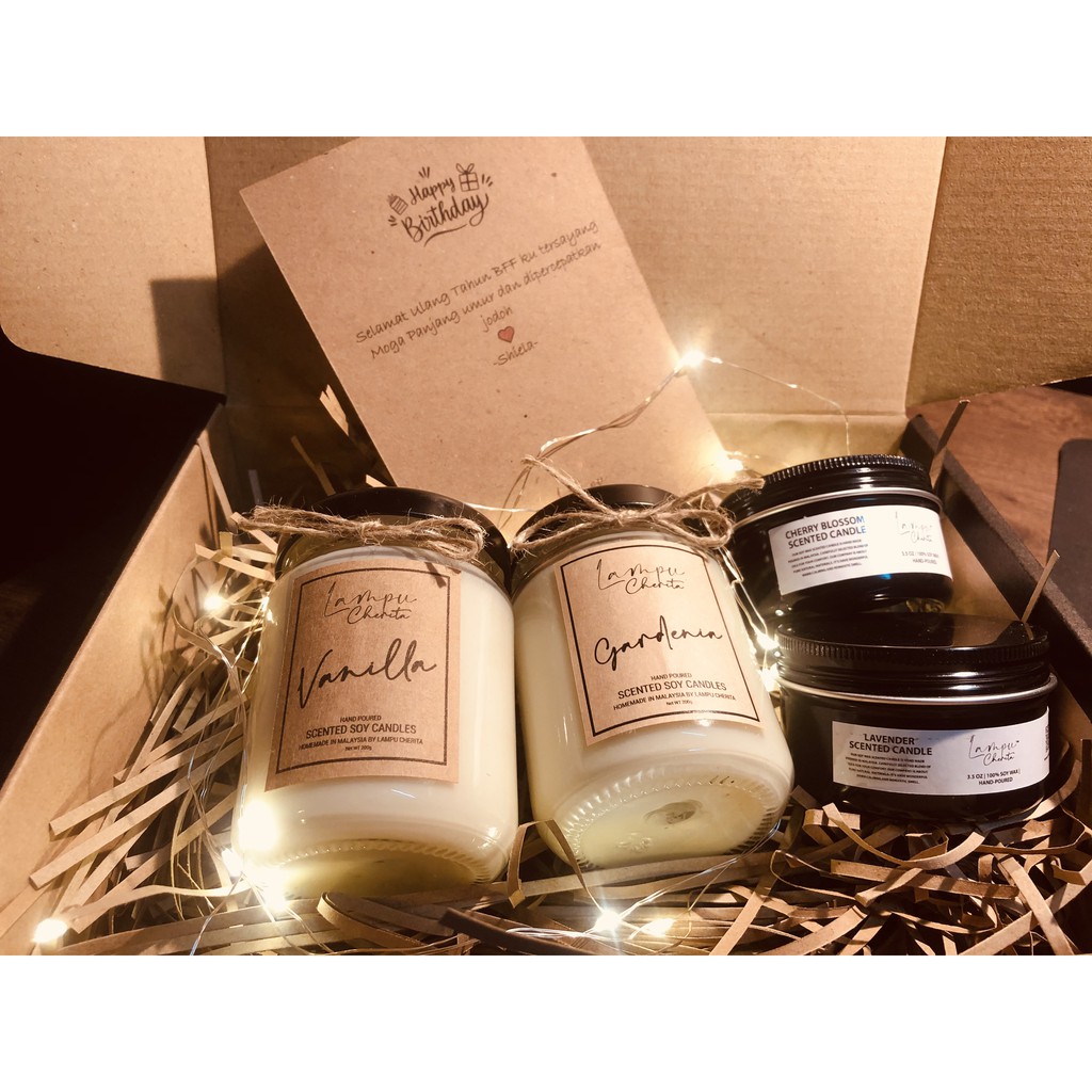 Lampu Cherita Scented Candle Gift Box Shopee Malaysia
