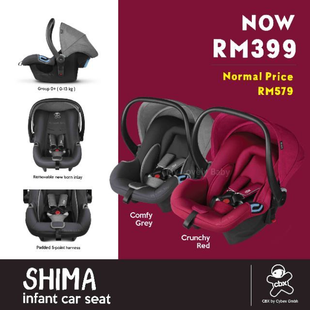 cbx shima isofix base car seat