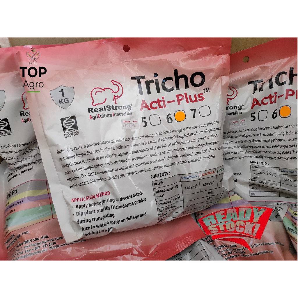 Tricho Acti Plus 6 and 7 - Trichoderma organic Fungicide 1KG | Shopee ...