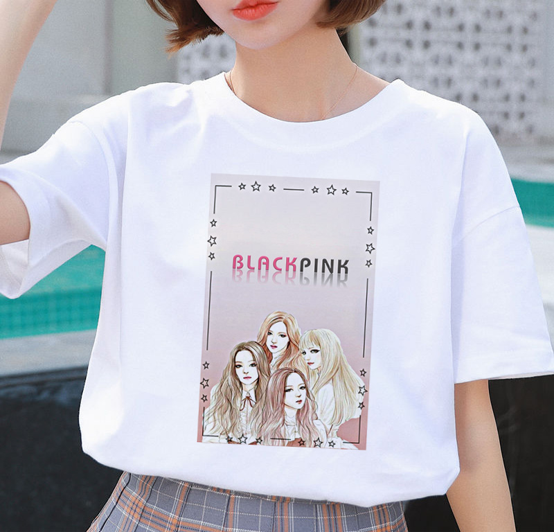 blackpink animal meme nerdy gifts Women japanese t shirt anime tshirt t- shirt top popular trend female demon blouse psyc | Shopee Malaysia