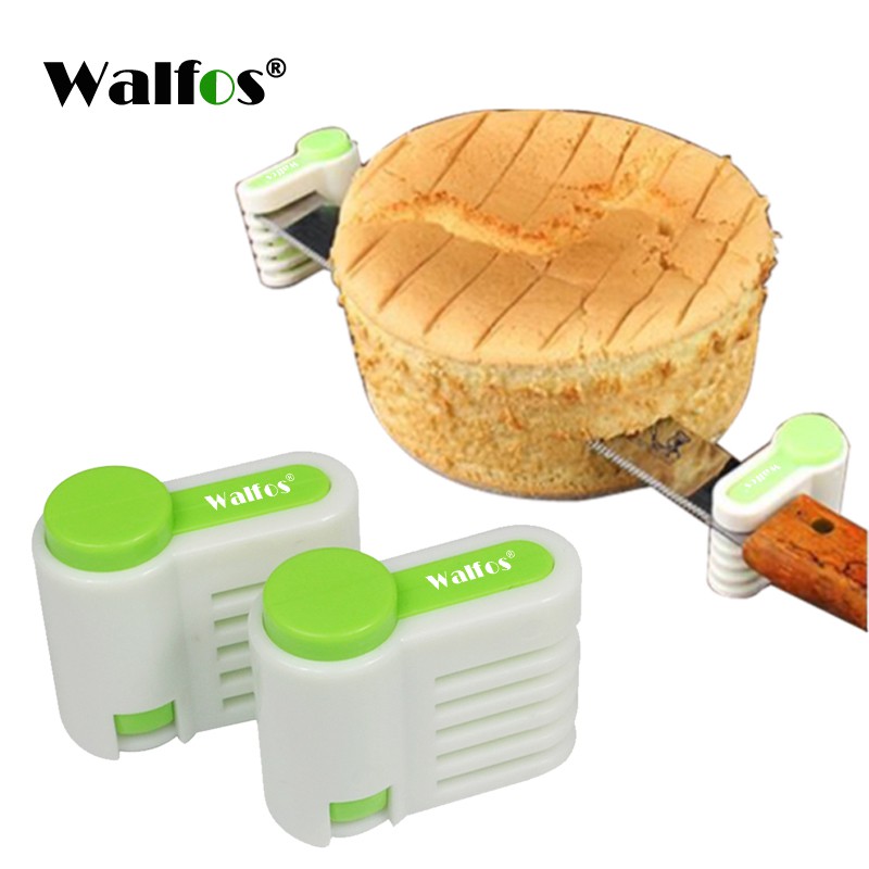 WALFOS 5 Layers Bread Slicer,Layering Aid,Toast Cutting (2 Pcs)