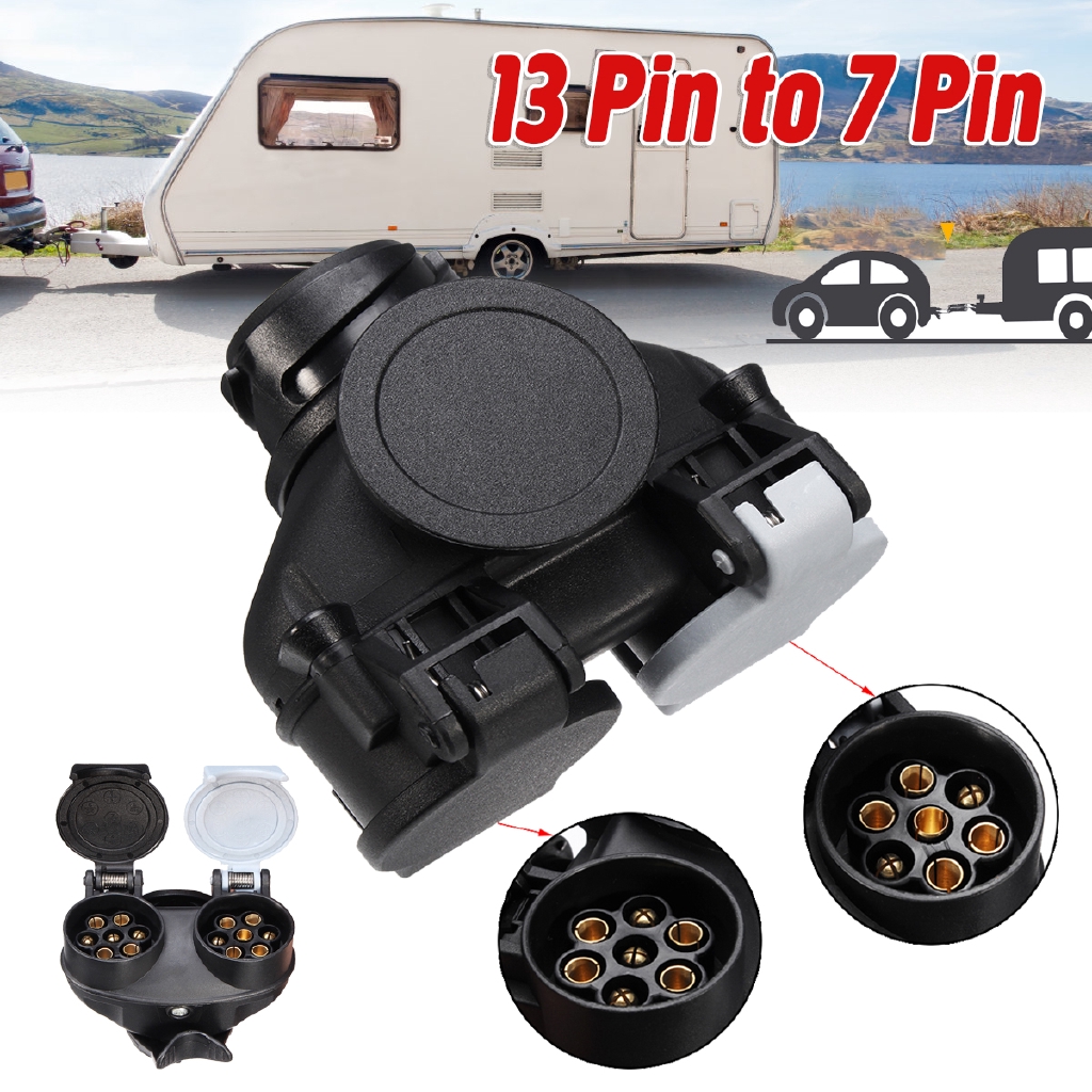 UK 12V 7 Pin Towing Plastic Plug N Trailer Caravan Tow Bar Connector