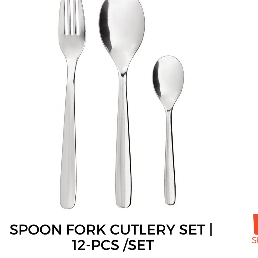 IKEA SPOON FORK CUTLERY SET STAINLESS STEEL 12 PCS [Ready stock