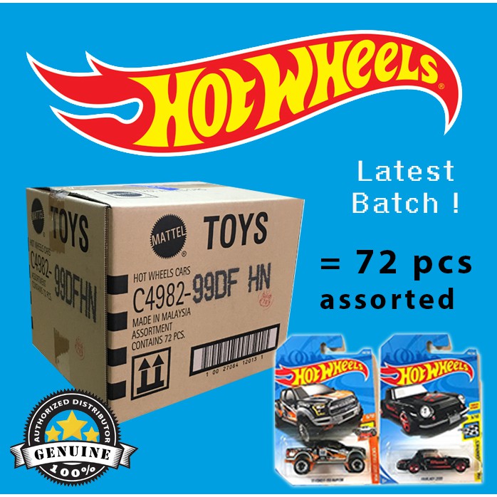 hot wheels box of 72