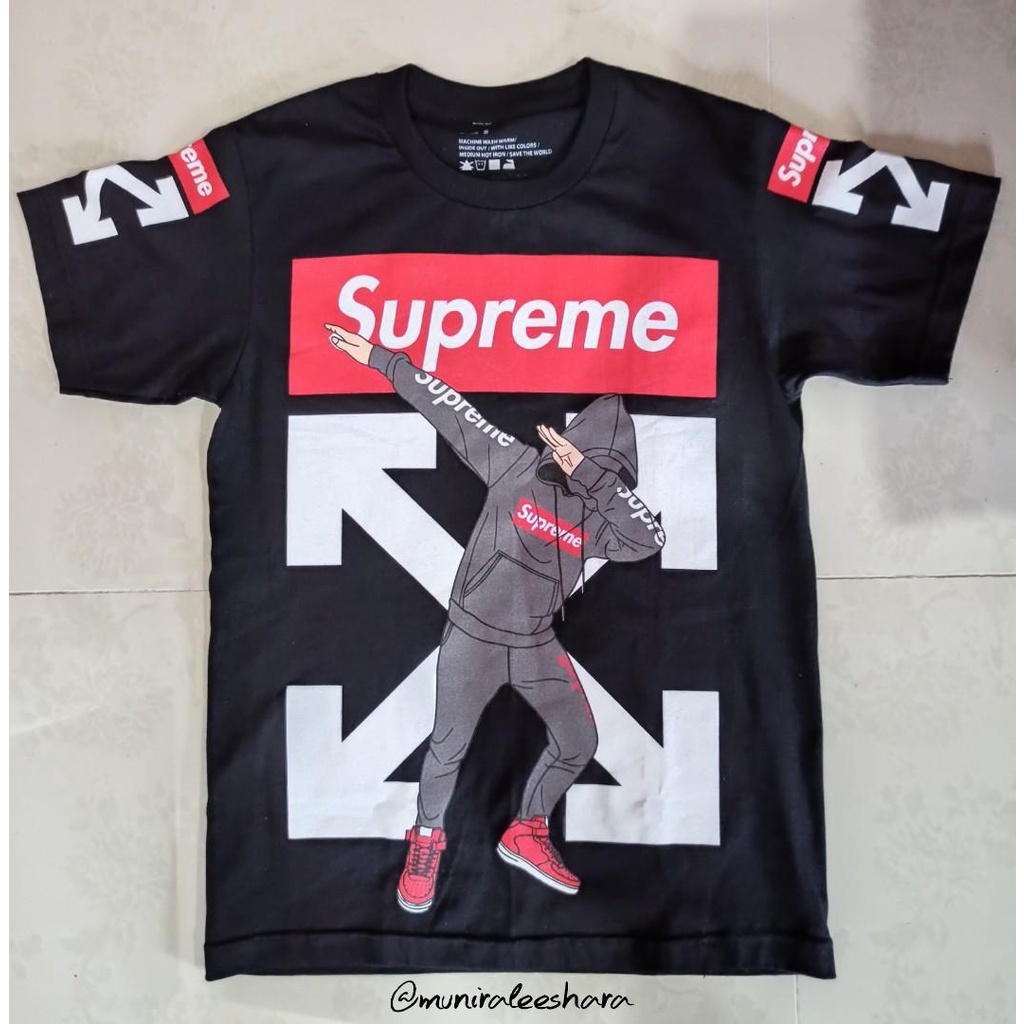 LV Mix Supreme Black White 3D T-Shirt