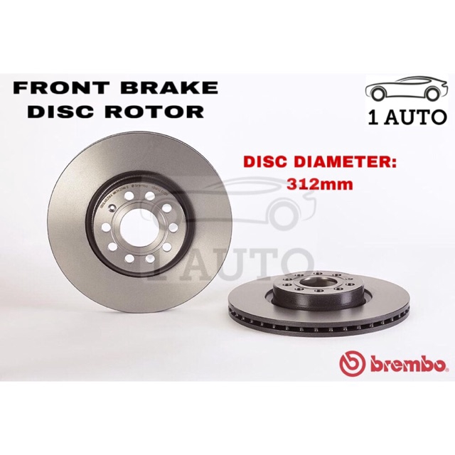 vw passat brake discs