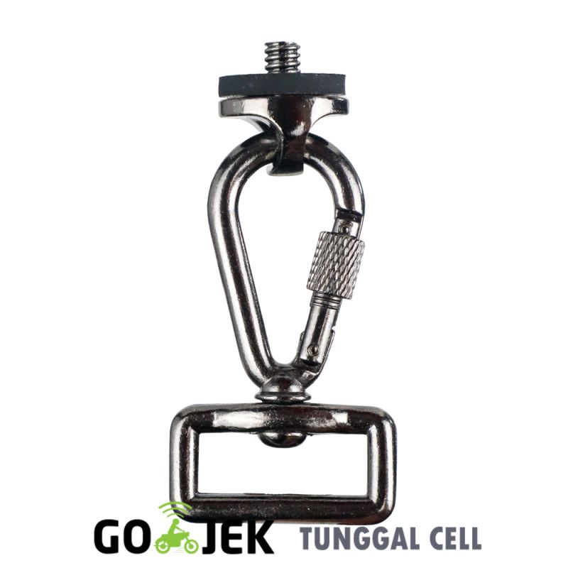 Dslr 1/4 Inch Screw Thread Adapter with Sling Hook Carabiner Quick