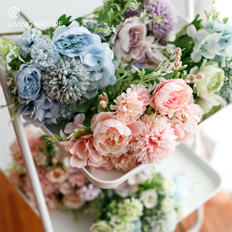 Nordic Floral Simulation Bouquet Nordic Artificial Bouquet 北欧花艺仿真花束北欧手捧仿真花束干花摆件假花塑料花客厅卧室餐桌混合式 北欧花艺仿真花束北欧手捧仿真花束干花摆件假花塑料花客厅卧室餐桌混合式