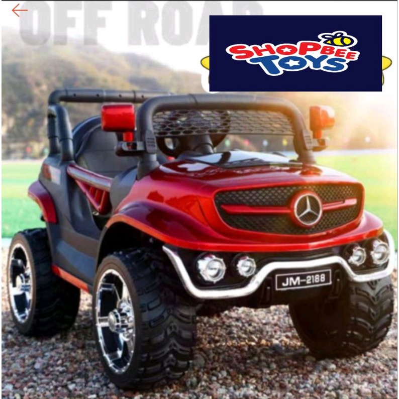 SHOPBEE TOYS MERC JEEP kidRAYA electric jeep,kids electric car,budak kereta electric,payday,merdeka831