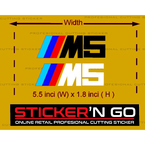 STICKER CUTTING CUSTOM BMW M5 DESIGN