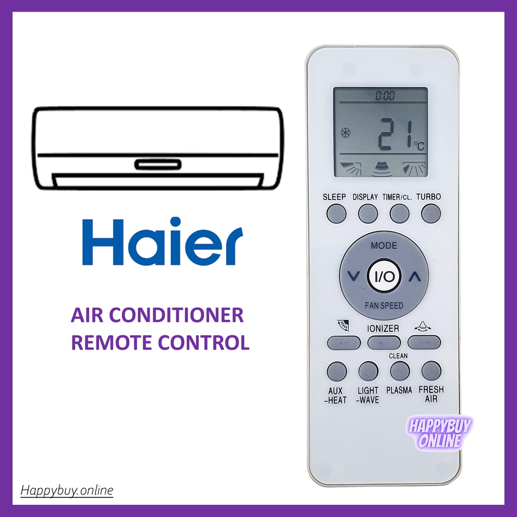 Haier Air Conditioner Remote Control Replacement GZ39GB Haier Aircond