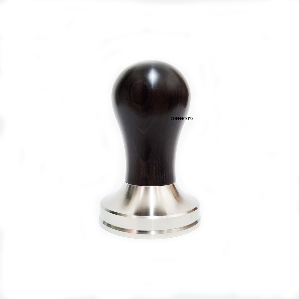 Tough Coffee Ebony Stainless Steel Coffee Flat Base Tamper 58.5mm