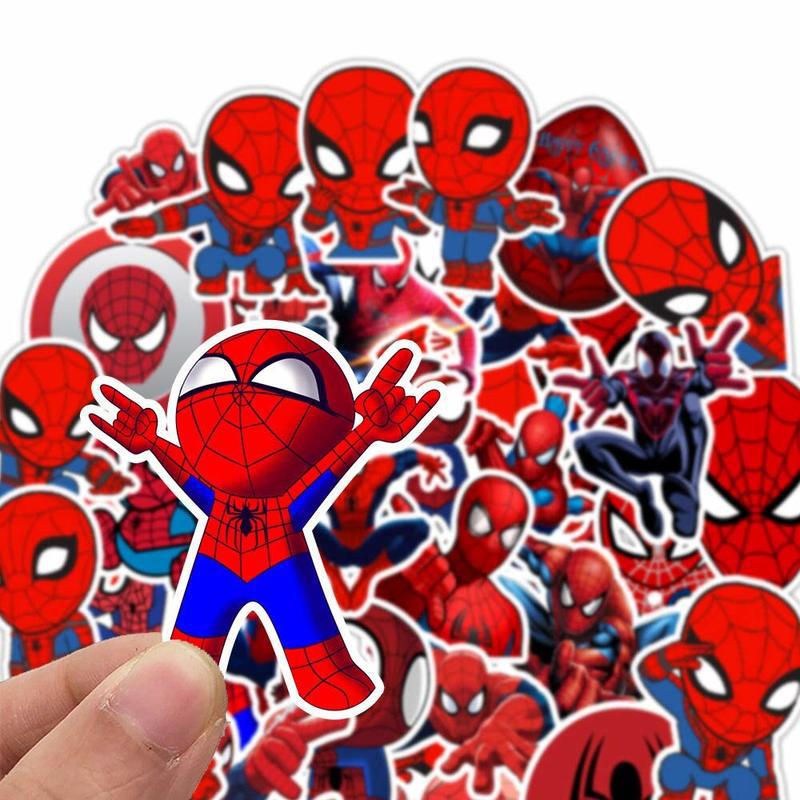 Cool Marvel Spiderman Stickers Cartoon Anime Waterproof Sticker for ...