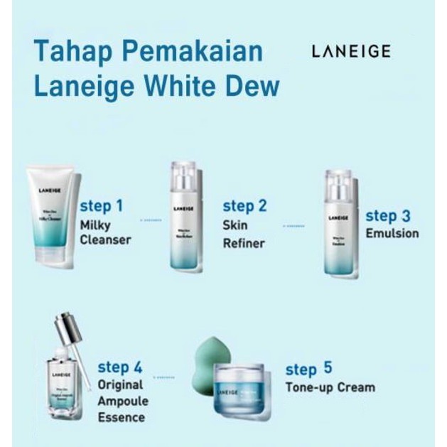 laneige skincare steps