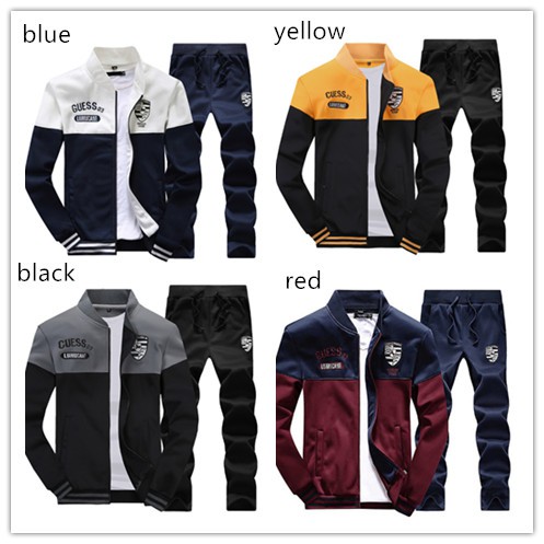 men's long sleeve casual sport suit