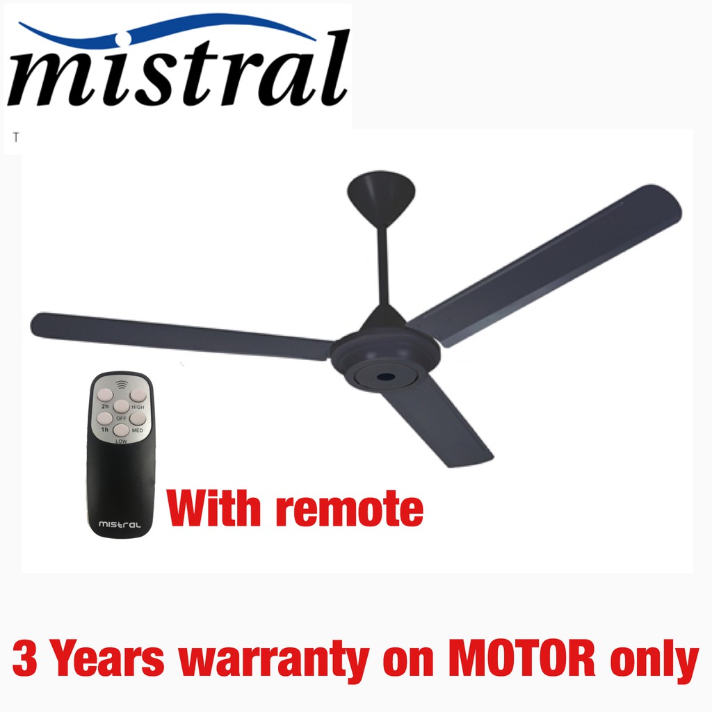 Mistral 3blade Ceiling Fan With Remote Mcf680r Shopee Malaysia