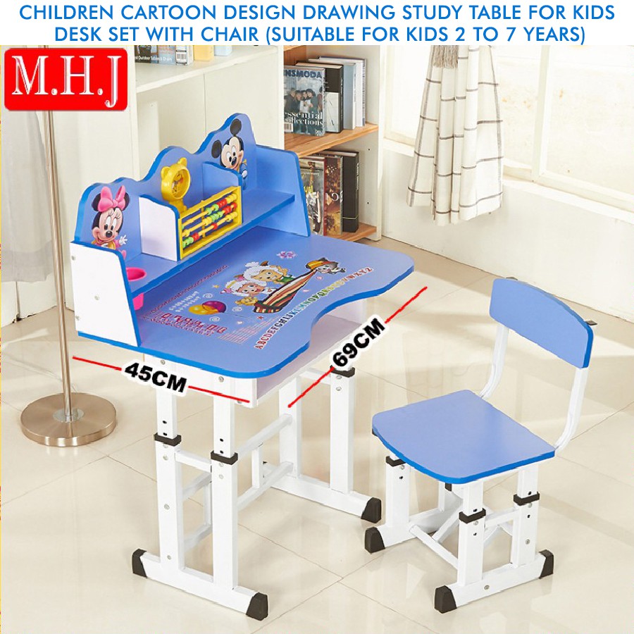 Mhj Ct68 Kids Cartoon Design Drawing Study Table For Kids Desk
