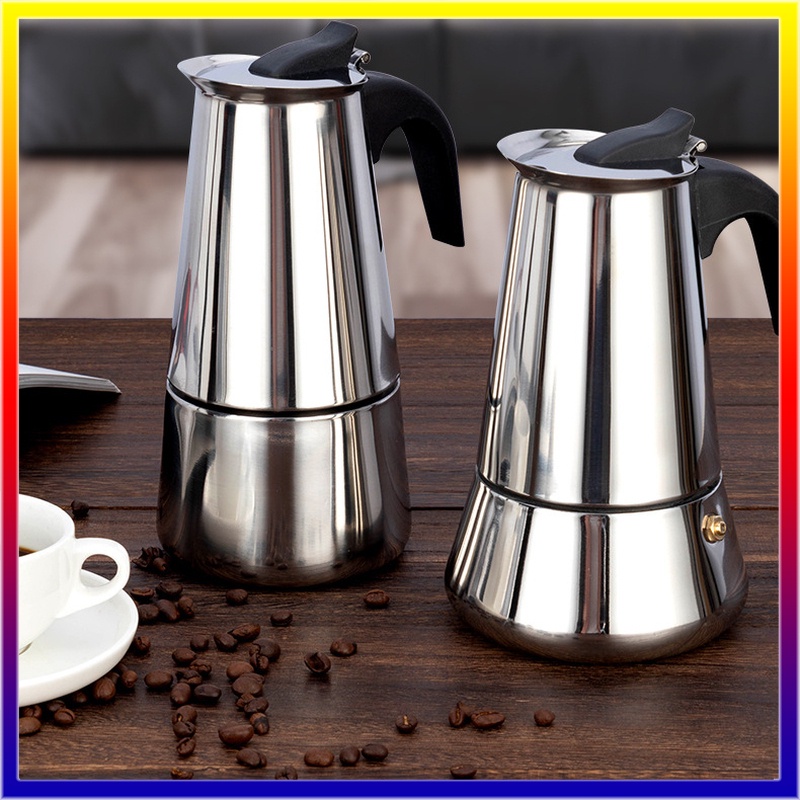 Stainless Steel Italian Moka Pot Espresso Cafeteria Coffee Pot Maker