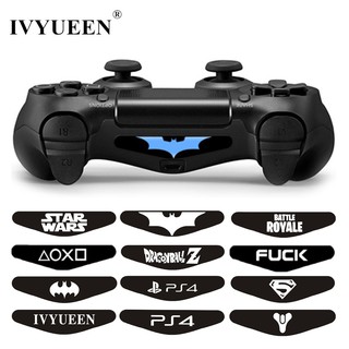 IVYUEEN 2 Pcs For Dualshock 4 PS4 DS4 Pro Slim Controller LED Light Bar Decal Sticker Cover for PlayStation 4 Controller