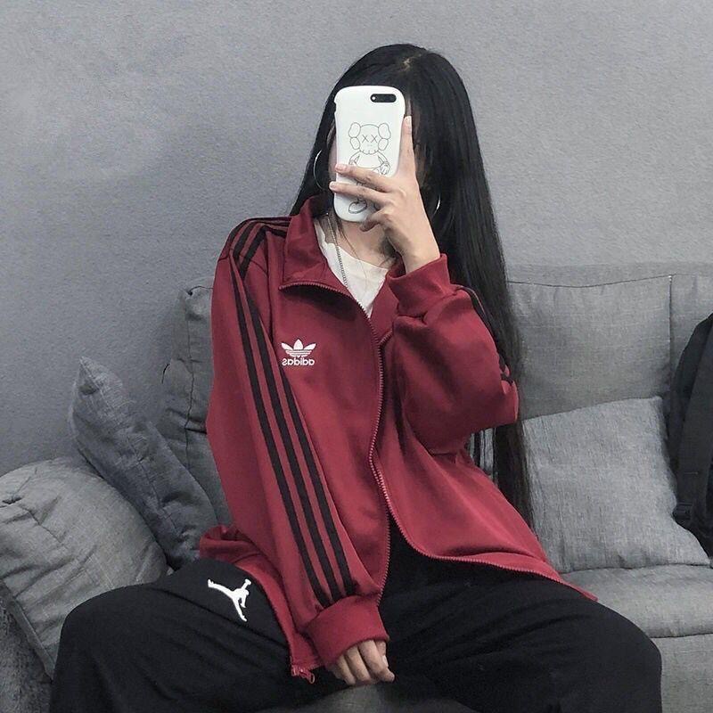 Jacket ADIDAS NiKe Puma Sweater Three Stripes High Quailty Men's Sport Jacket Clothing，TrackSuit【Ready Stock】