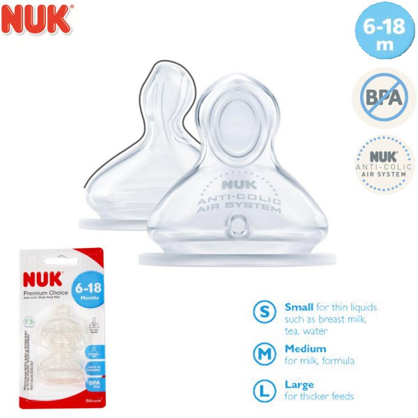 nuk wide neck teats