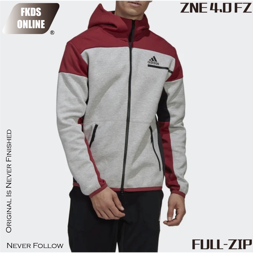 Adidas Z. N. E. Full - Zip 4.0 Stitching Hooded Jacket Sport Coat Windproof  Coat Gm 6536 | Shopee Malaysia