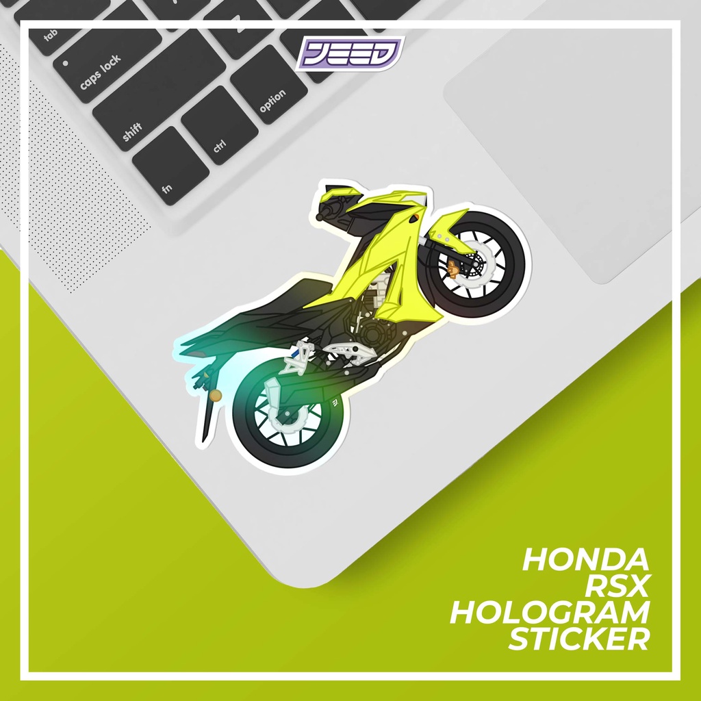 HONDA RSX Sticker Hologram Laminate Custom Color Waterproof Art Sticker ...