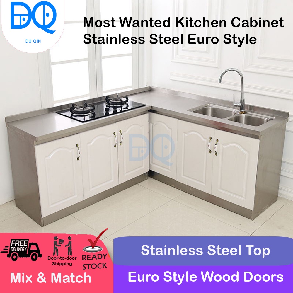Ready Stock Most Wanted Stainless Steel, Portable Kitchen Cabinet With Sink Malaysia