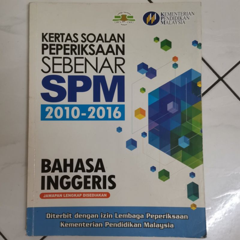 Spm English Past Year Questions Kertas Soalan Peperiksaan Sebenar Spm 2010 2016 Revision Exercise Book Shopee Malaysia